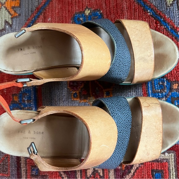 Rag and Bone cork heeled sandals - Picture 2 of 3